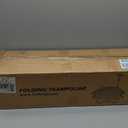 HXD-ERGO 42'' Foldable Mini Trampoline, Rebounder Trampoline with Adjustable Foam Handle, Fitness Trampoline for Indoor, Outdoor, Home Gym,Max Load 460lbs (Blue)