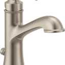 Moen 6803BN Dartmoor Single Handle Bathroom Sink Faucet with Optional Deckplate, Brushed Nickel, 1 Count (Pack of 1)