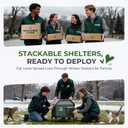 Apasiri Heated Outdoor Cat House for Winter: Insulated with Heating Pad, Indestructible Weatherproof Winter Shelter, Elevated Support to Keep Interior Dry for Stray Cats, Small (S(15.8"x14"x15"))