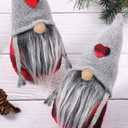 PRETYZOOM 18pcs Gnome Beards for Crafts, Precut Faux Fur Beards, Braid, Wood Balls for DIY Handmade Holiday Gnomes, Halloween, Easter, Christmas Party Supplies