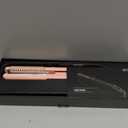 AINA Hair Straightener Brush, Flat Iron | Titanium Plates Dual Voltage Hair Straightening Curling Iron 2 in1 | Resolve Tangled frizz (Pink)