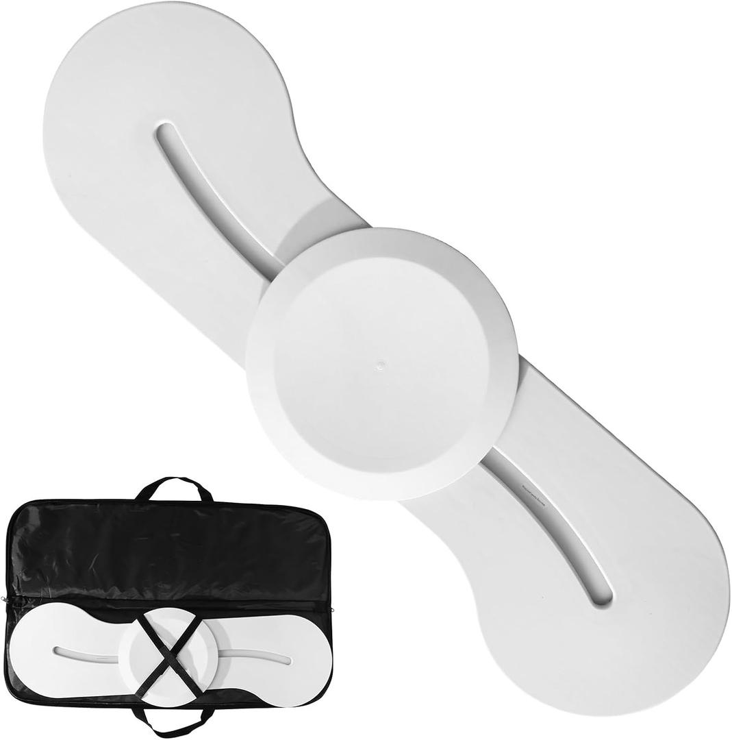 Mobility Transfer Board with Sliding Disk, FSA Eligible, Patient Transfer System for Wheelchair Users, No-Lift Design