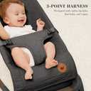 ANGELBLISS Baby Bouncer, Portable Bouncer Seat for Babies, Infants Bouncy Seat with Cotton Fabric, Natural Vibrations (Anthracite)