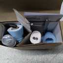 SUPRENT Dog Grooming Kit, 4 in 1 Quiet Pet Clippers for Grooming Supplies, Cordless Cat Paw Trimmer Dog Nail Grinder, Professional Long Hair Shaver Set for Cat Matted Hair and Small Dogs Blue