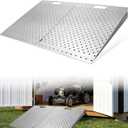 Kryonix 29" L x 48" W Shed Ramp for Riding Mower, 2000LBs Capacity | Heavy-Duty Ramps for Sheds, Anti-Slip Metal Punch Plate Ramp for Lawn Mower, Snow Blower, Garages & Barns(2pcs)