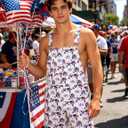 Bindefon Bibs Overalls Men Adjustable Straps Coveralls Shorts Printed Jumpsuit Male Romper (White, XL)