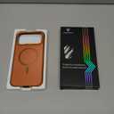 Magnetic for iPhone 17 Pro Max Case, [1:1 Metal Original Grip] Fit for MagSafe [Military-Grade Protection] with Shockproof Anti-Lining Slim Cover for iPhone 17 Pro Max Phone Case,Orange