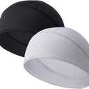 2 Pieces Skull Cap for Men Women Helmet Liner Cooling Hat Beanie Breathable Running Cycling Hat