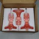 Glass Candlestick Holder Taper and Candle Holder Desktop Decoration for Wedding Dinning Party-3 pcs