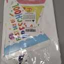 First Day of Preschool Banner Flag Welcome to Preschool Pennant Banner First Day of Kindergarten Flag Sign Centerpiece Sticks with Ribbons for Back to School Classroom Decoration,12 Pcs