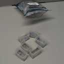 Square Chair Leg Protectors for Hardwood Floors, 16 Pcs Silicone Felt Furniture Leg Cover. 3/4" -7/8", Clear.