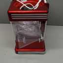 Nostalgia Snow Cone Shaved Ice Machine - Retro Table-Top Slushie Machine Makes 20 Icy Treats - Includes 2 Reusable Plastic Cups & Ice Scoop - Retro Red