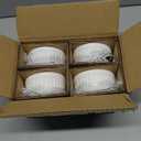 LE TAUCI Ramekins with Silicone Lids, 4 OZ Ceramic Souffl Dishes, Ramekin Bowls for Crme Brle, Dessert, Dips, Oven & Microwave Safe, Set of 4, White