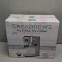 CASABREWS CM5418J Espresso Machine 20 Bar, Professional Espresso Maker with Milk Frother Steam Wand, Stainless Steel Cappuccino Latte Machine with 34oz Removable Water Tank and Touchscreen, Silver