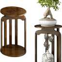 Plant Stand, Display Stand For Plant, Antique and Crafts, Indoor/Outdoor Wood Plant Holder, Flower Pot Stand, Sturdy Planter Stand, Display Stand (45CM/18-INCH)