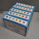 24 Multicolored Hanukkah Stampers, Each Stamp Includes A Fun Chanukkah Icon Including Menorah, Dreidels and Coins, 12-Pack Box (2-Pack)