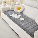 Couch Cover for Dogs Washable, Fuzzy Pet Couch Covers for 3 Cushion Sofa Pet Friendly, Non Slip Sofa Cover (Blue-Grey, 27.6" x 59"/70 x 150cm)