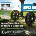 All Terrain Knee Scooter for Adults for Foot Surgery, Blue