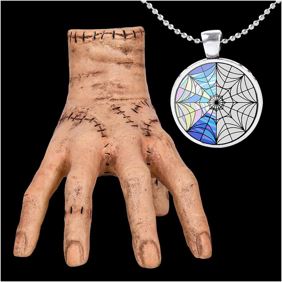 Hand Family Party Birthday Decorations Supplies Halloween Home Decor Cosplay (Hand+Necklace)