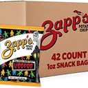 Zapp's New Orleans Voodoo Potato Chips, 42 Count - Crunchy, Gluten Free Snack with Salt, Vinegar, and Smoky BBQ Flavors, Best By: 13 October 2025