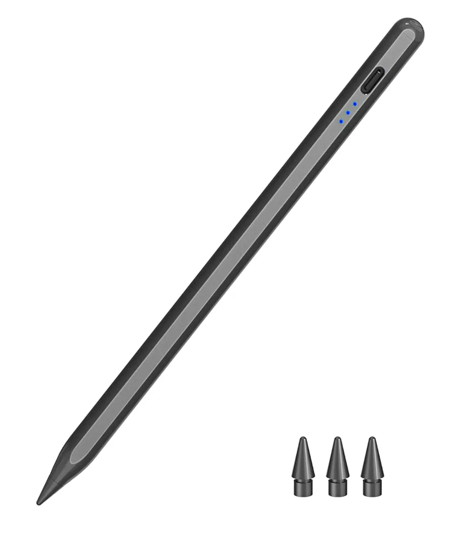 Pen for iPad 2018-2025, HATOKU 15 Mins Fast Charging Pencil 1st Gen with Tilt & Palm Rejection Compatible with iPad Air 3/4/5/M2/M3, iPad mini 5/6, iPad 6/7/8/9/10/11, iPad Pro 11"/12.9"/M4 (Black)