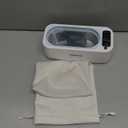 Ultrasonic Jewelry Cleaner, 48KHz Professional Ultrasonic Cleaner with Function Display, 30W Jewelry Cleaner Ultrasonic Machine for Necklaces, Eyeglasses, Dentures, etc (Includes Storage Bag)