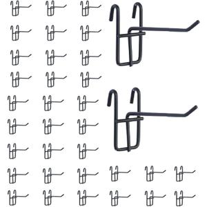 Eastern Tree Gridwall Hooks 4 Inch, Metal Grid Wall Display Hooks, Display GridWall Hooks, Hangers Gridwall Accessories for Retail Store Craft Show Display- 40 PCS