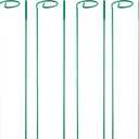 4 Pack Plant Stakes,Plant Support Stakes for Two Sizes(16 or 32 Inches),Plant Stakes for Outdoor Plants,Garden Flower,Tomato(Green)