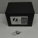 Small Money Safe Box, Security Safety Lock Box for Dorm, 0.23 CuFt Mini Kids Cabinet Safe for Home Use, Hidden Wall Personal Safe with Keys & Code for Money Cash Jewelry Gun Office Hotel