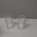 Freezer Beer Mugs, 20 oz Large Heavy Glass Mugs with Handles Set of 2, Clear Large Beer Steins for Tea, Coffee, Lead-Free Glasses Oktoberfest Style, Best Gifts for Dad Husband or Friend