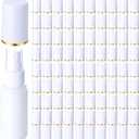 100 Pack 1 oz/30 ml Small Plastic Spray Bottles Fine Mist Mini Empty Travel Bottles with Pump Spray Cap Double Cap Liquid Containers for Essential Oils Cosmetic Perfume(White)