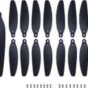 Universal 58mm/2.28In Drone Propellers for S162S116S112XK5SG108L108S3S9M8RG101A13S1SK918 Models - Replacement Drone Accessories with Stable and Low-Noise Operation 16-Pack (Black), 2.9 x 3.1 x 0.1 inches