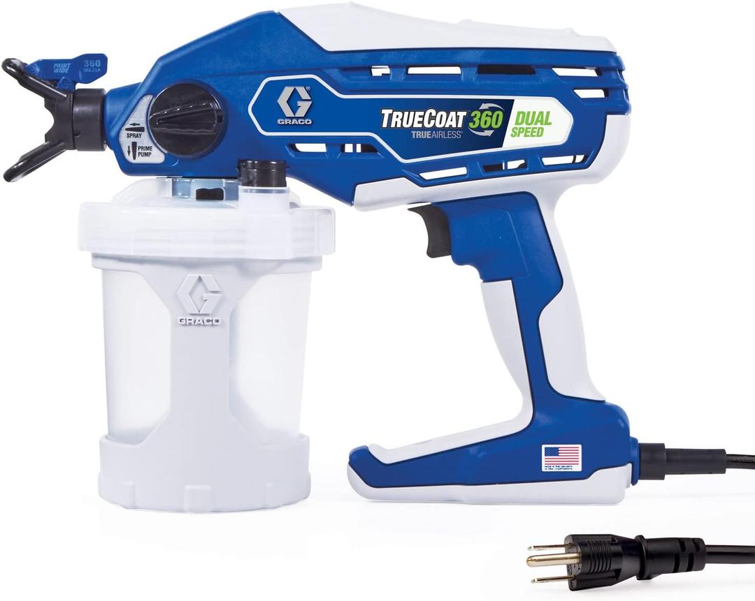 Graco 26D281 TrueCoat 360 Dual Speed Paint Sprayer, Blue/White
