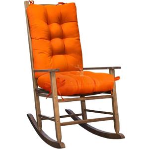 Waterproof Wicker Chair Cushion U-Shape Seat Cushion Set of 1 Patio Furniture Cushions Outdoor Rocking Chair Pad for Indoor Outdoor Orange