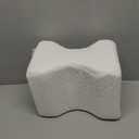 5 STARS UNITED Knee Pillow for Side Sleepers - Hip Pain Relief, Memory Foam Leg Cushion for Side Sleeping - Between Legs Pillow for Sciatica & Lower Back Pain, White (Standard)