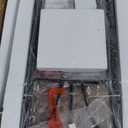 VECELO Small Bar Table and Chairs Tall Kitchen Breakfast Nook with Stools/Dining Set for 2, Storage Shelves, Space-Saving, Retro