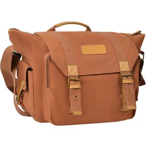CADeN Camera Bag Case Canvas Compatible for Nikon, Canon, Sony DSLR/SLR Mirrorless Camera with Tripod Holder, Camera Shoulder Messenger Bag for Men/Women (3.0 Coffee)