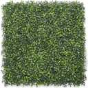 Bybeton Artificial Green Wall Panel,20"x 20"(24Pcs) UV-Anti Boxwood Faux Grass Panels for Backdrop, Garden Wall, and Indoor Outdoor Plant Wall Decor