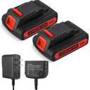 2 Packs 20V Replacement Battery and Charger for Black and Decker 20v Max 3.0Ah,LBXR20 LB20 LBX20 LBX4020 Extended Run Time Cordless Power Tools Series,with 16V/20V Multiple Volt Output Battery Charger