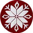 SKL HOME by Saturday Knight Ltd. Snowflake Winter Rug, 25x25