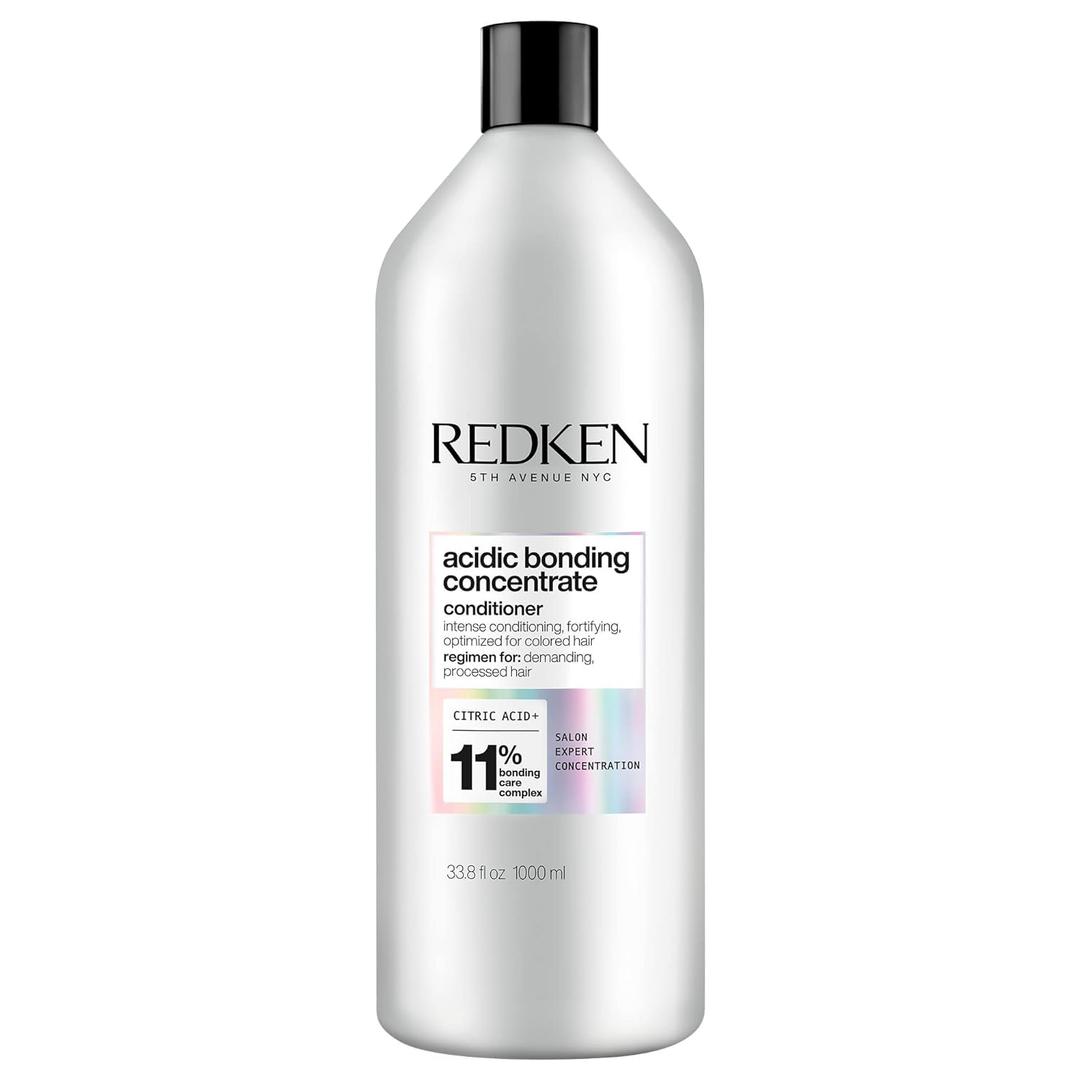 Redken Acidic Bonding Concentrate Conditioner For Damaged Hair Repair - Strengthens and Repairs Weak and Brittle Hair, Sulfate-Free, With Citric Acid