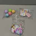 Weysat 22 Pcs Birthday Party Decorations Balloon Cake Toppers with Mini Party Hat Skirts Gift Bags for Animals Figure Themed Birthday Ball Cupcake Decoration Favor Supplies, No Animals