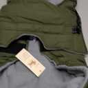 Queenmore Winter Dog Jackets for Large Dogs XXL, Waterproof Winter Coat for Extra Large Pitbull Danes, Warm Puffer Snow Jacket for Cold Weather - Fleece Lining Hook & Loop Closure Reflective, Green