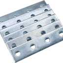 5 Hole Flat Plate Rectangular Connector Fitting Bracket Braces