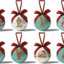 Coastal Christmas Decor - Beach Christmas Tree Ornaments Beach Ornaments Nautical Hanging Balls, Cute Decorations Ball 2.36 Inch for Xmas Tree Party Home HolidayXmas Gifts Set of 16Pcs
