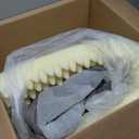 Egg Crate Cushion With Grey Soft Fur Cover