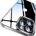 CASEKOO for iPhone 14 Pro Case Crystal Clear, [Never Yellow Technology] [Military-Grade Protection] Transparent Slim Cover Women Men 14 Pro Phone Case 6.1 inch, Clear