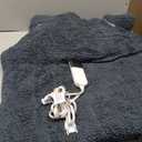 MAXEVE Heated Blanket Electric Throw 50"x60" Soft Double Sided Sherpa Heating Blanket with 8 Fast Heating Levels & 1-8H Auto-Off, Over-Heat Protection, Machine Washable, ETL Certification, Grey