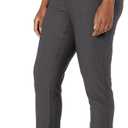 Three Seasons Maternity Women's Maternity Slim Fit Ankle Dress Pant (X-Large, Heathered Charcoal)