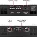 Taramp's DS 2000x4 2 Ohms 2000 Watts RMS 4-Channel 500x4 Watts RMS, Class D Full Range, Crossover High / Low Pass Fixed Bridgedable Car Audio Amplifier